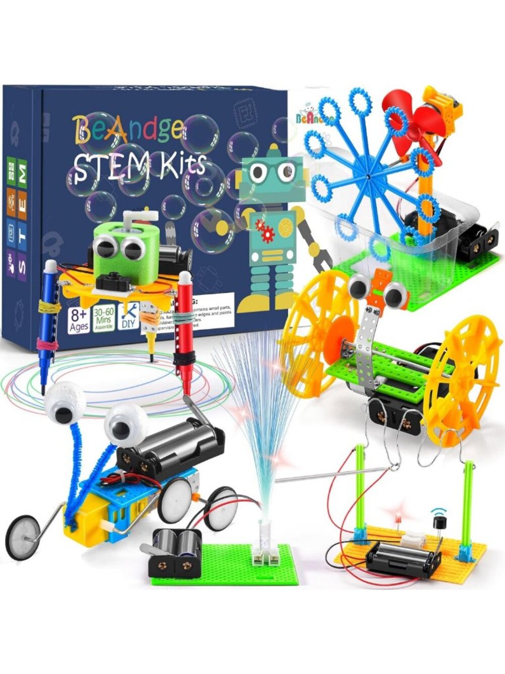 STEM Kits for Kids 6-10 | Science & Robotics Toys, Birthday Gift for Boys 6-13